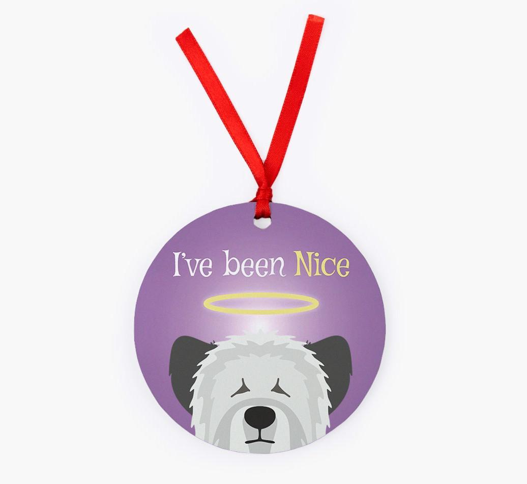 'I've Been Nice' - {breedFullName} Christmas Decoration