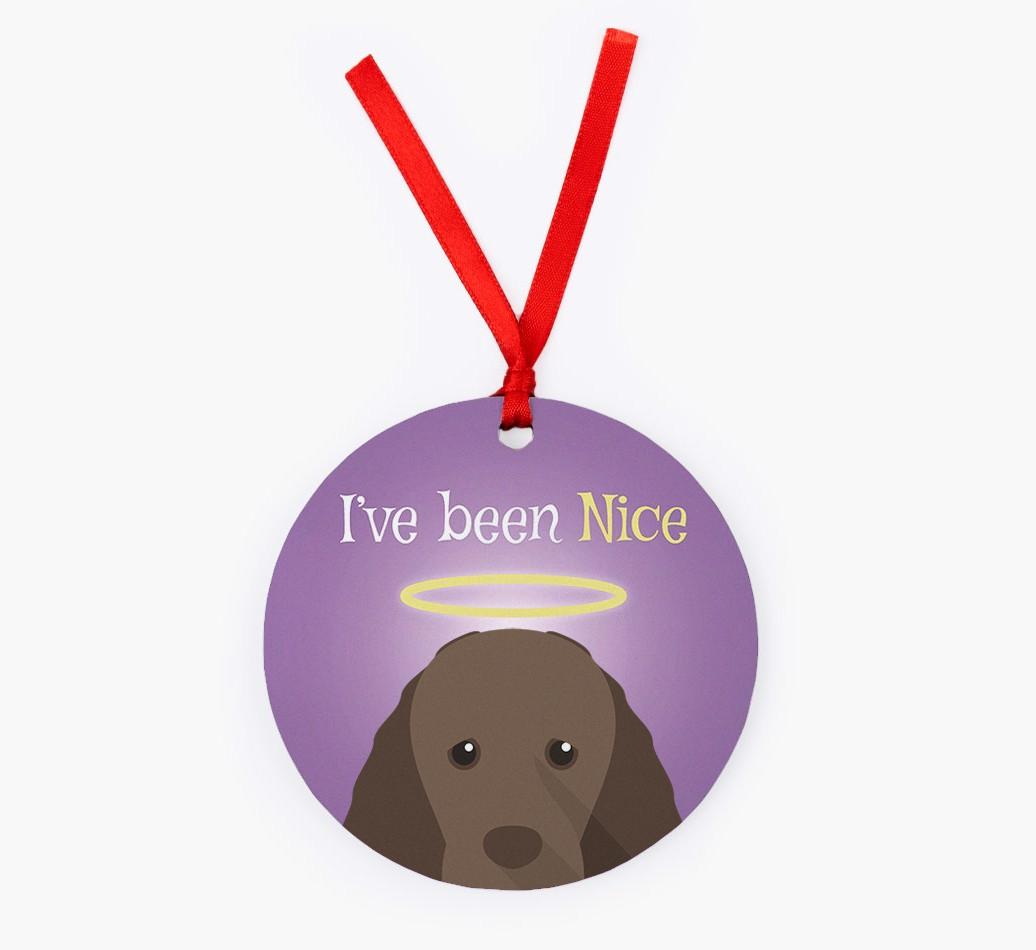 'I've Been Nice' - {breedFullName} Christmas Decoration