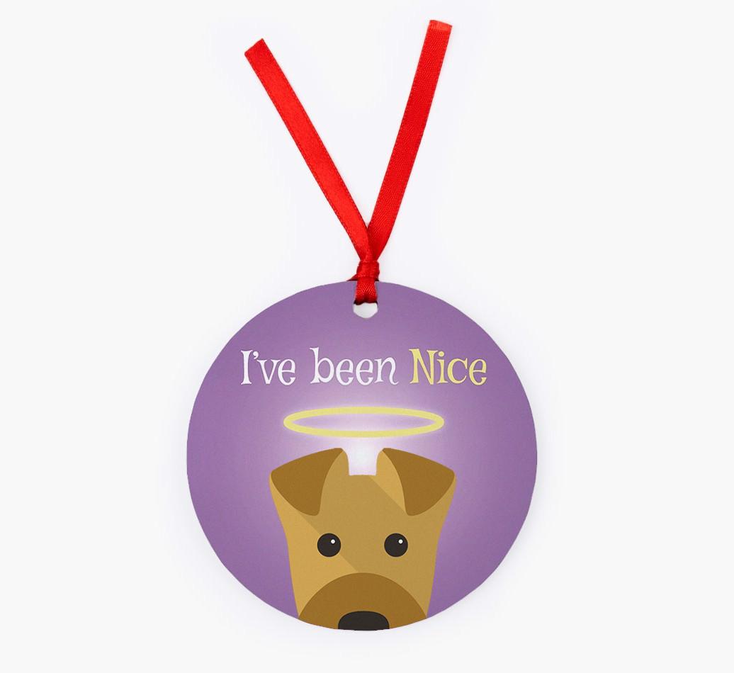'I've Been Nice' - {breedFullName} Christmas Decoration