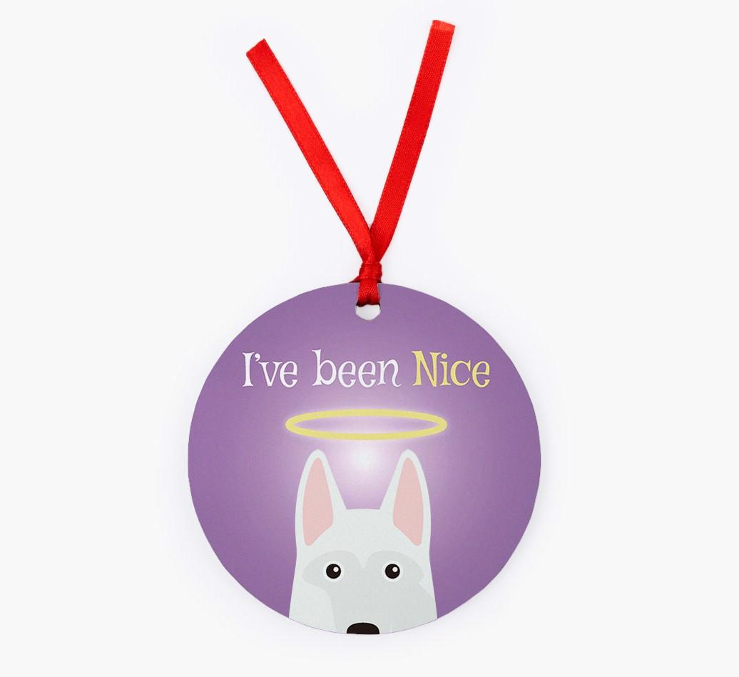 'I've Been Nice' - {breedFullName} Christmas Decoration