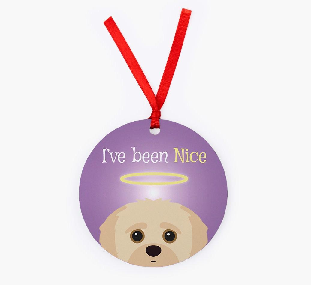 'I've Been Nice' - {breedFullName} Christmas Decoration