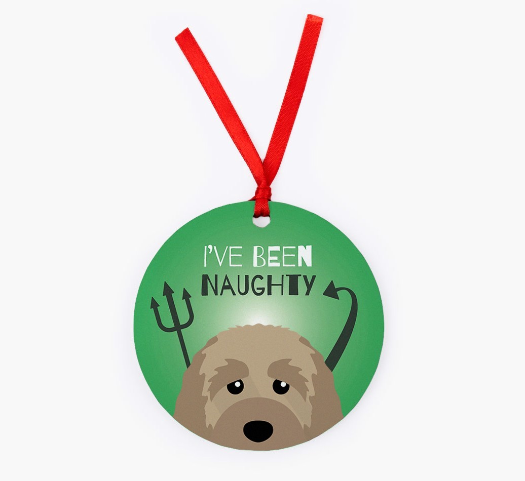 'I've Been Naughty' - {breedFullName} Christmas Decoration