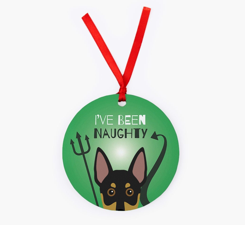 'I've Been Naughty' - {breedFullName} Christmas Decoration