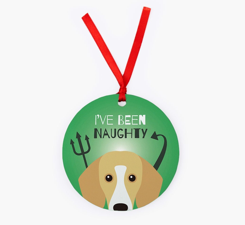 'I've Been Naughty' - {breedFullName} Christmas Decoration