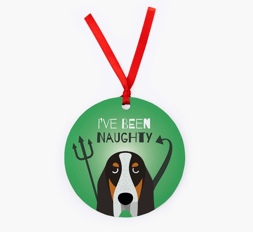 'I've Been Naughty' - {breedFullName} Christmas Decoration