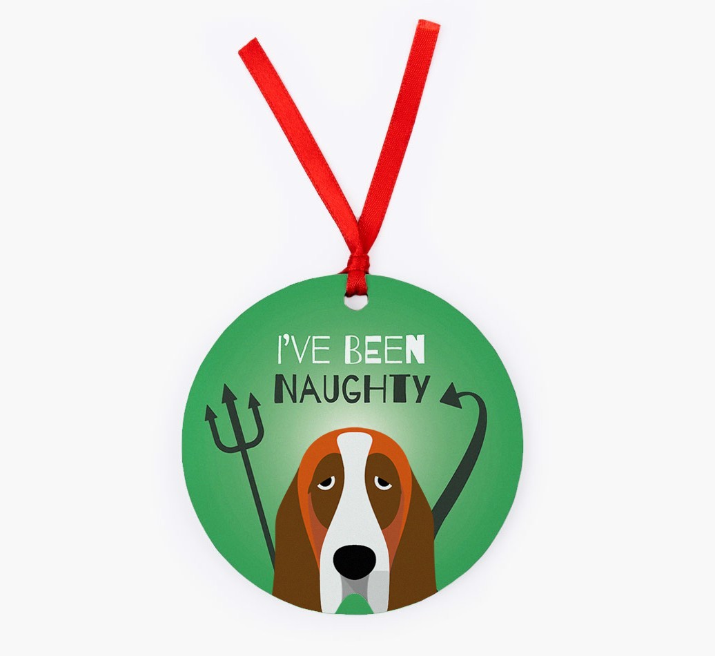 'I've Been Naughty' - {breedFullName} Christmas Decoration