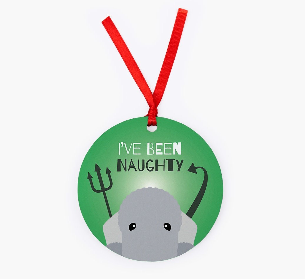 'I've Been Naughty' - {breedFullName} Christmas Decoration