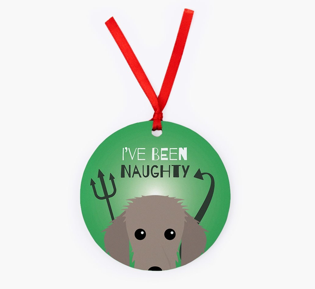 'I've Been Naughty' - {breedFullName} Christmas Decoration