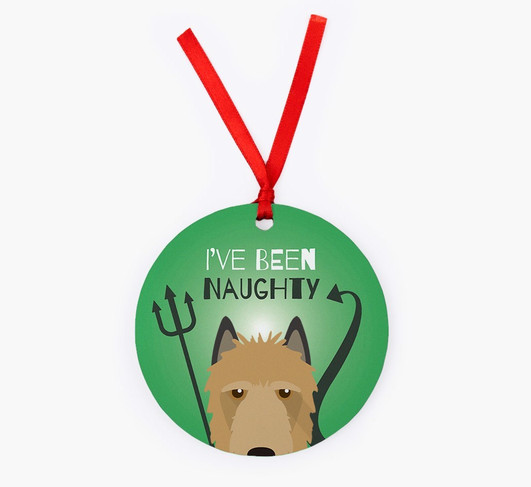 'I've Been Naughty' - {breedFullName} Christmas Decoration