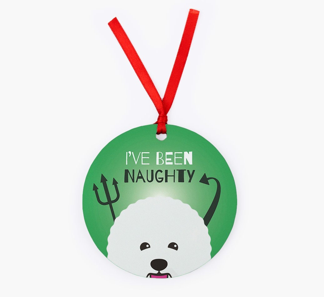 'I've Been Naughty' - {breedFullName} Christmas Decoration