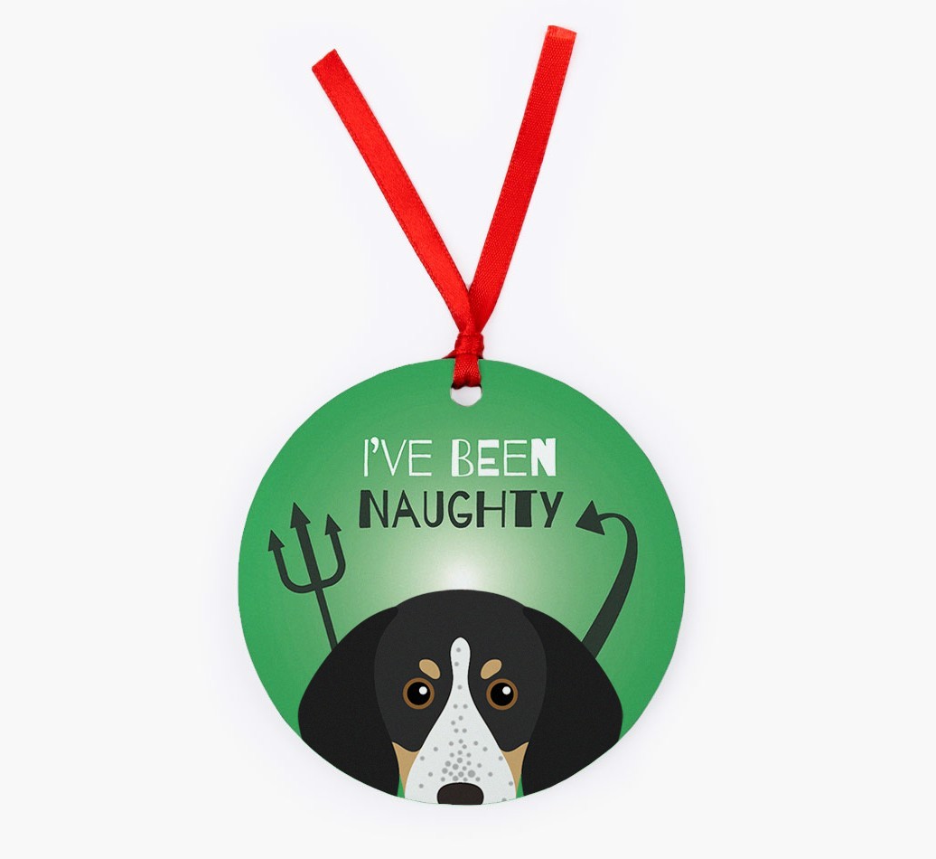 'I've Been Naughty' - {breedFullName} Christmas Decoration