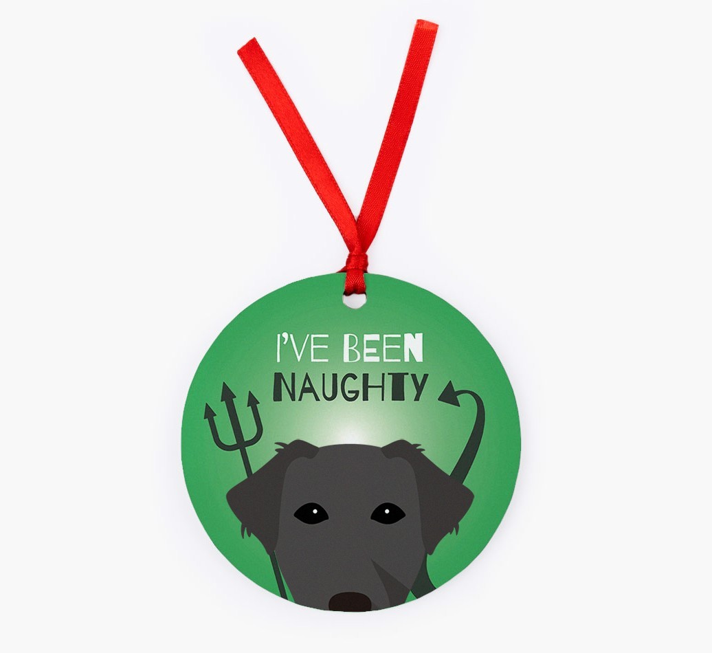 'I've Been Naughty' - {breedFullName} Christmas Decoration