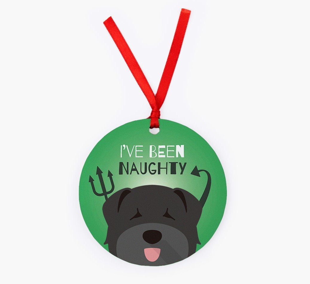 'I've Been Naughty' - {breedFullName} Christmas Decoration