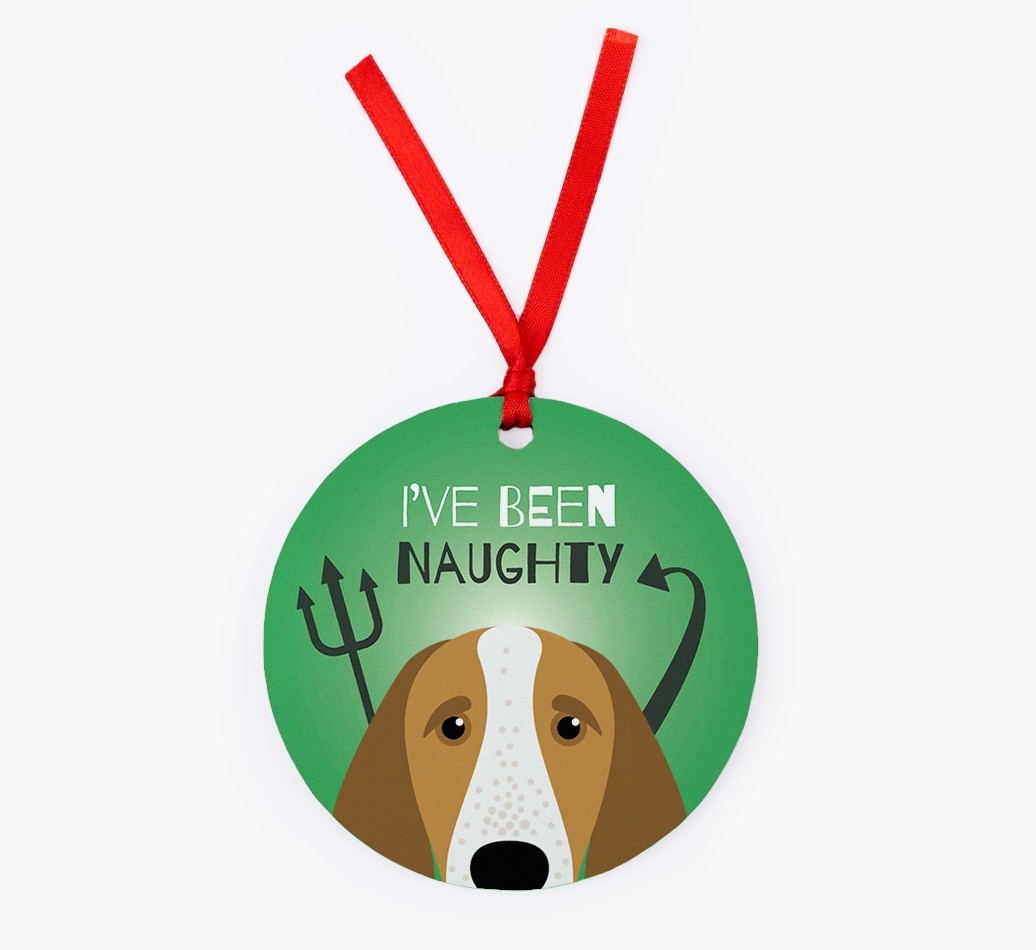 'I've Been Naughty' - {breedFullName} Christmas Decoration