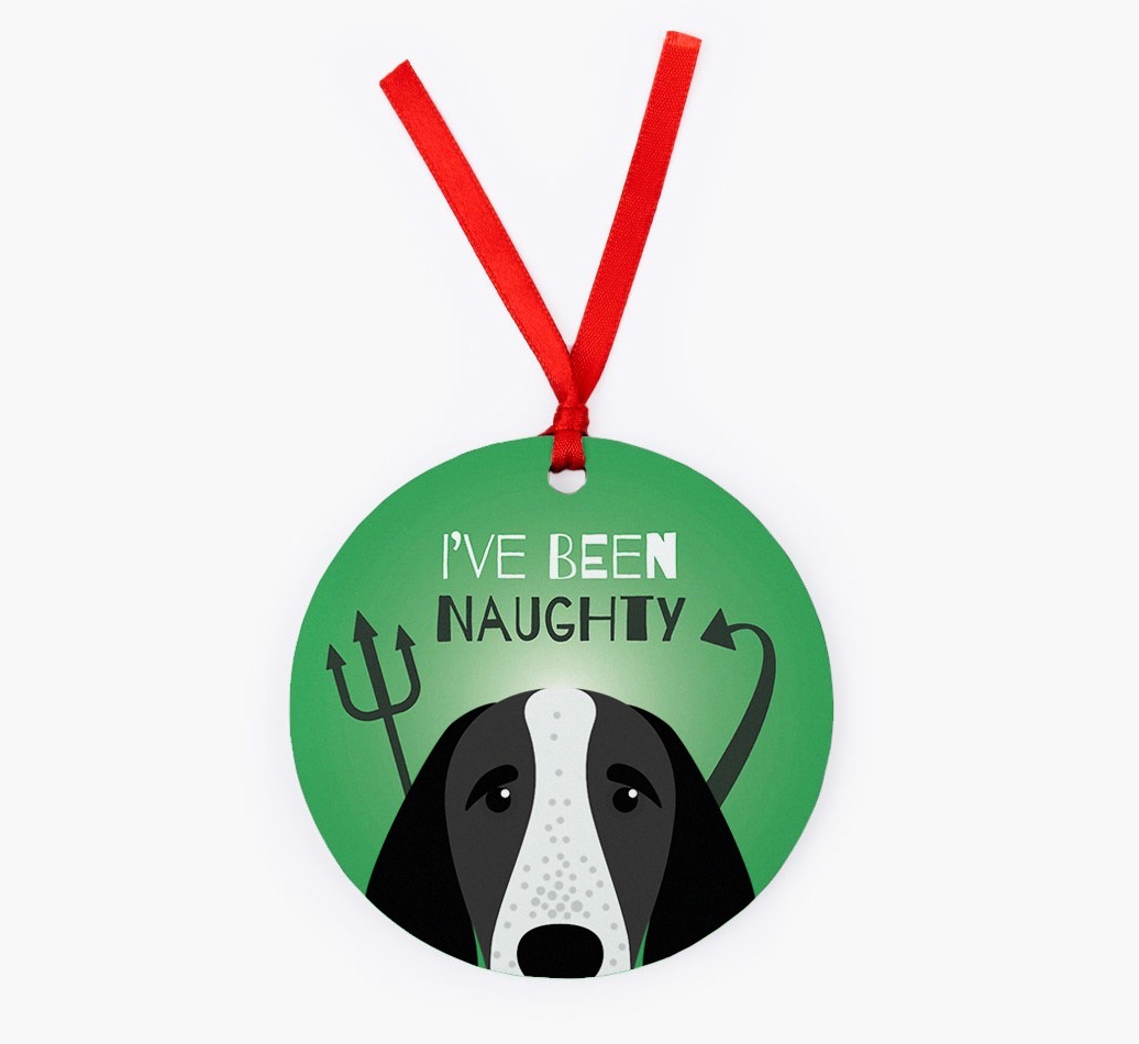 'I've Been Naughty' - {breedFullName} Christmas Decoration