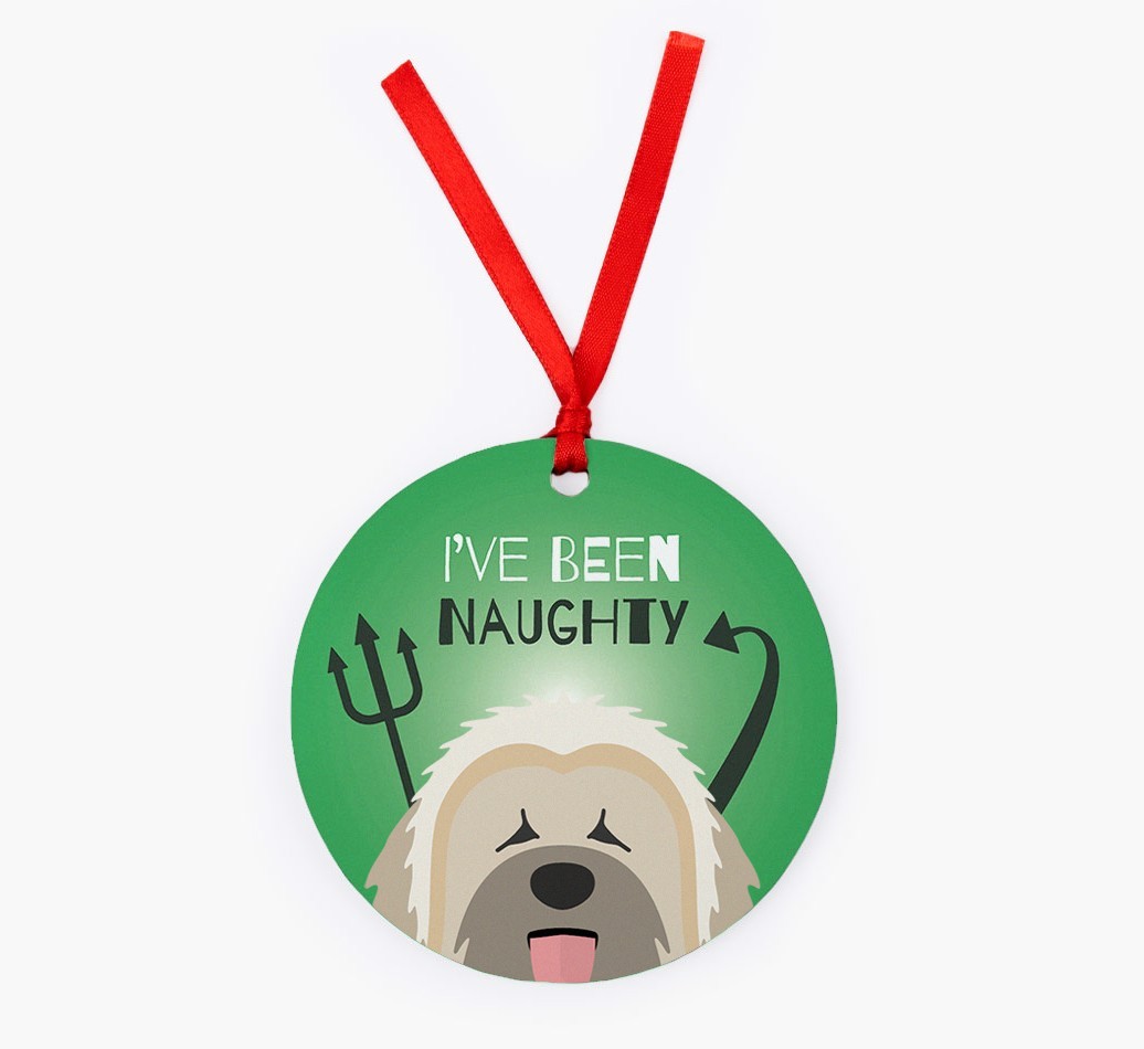 'I've Been Naughty' - {breedFullName} Christmas Decoration