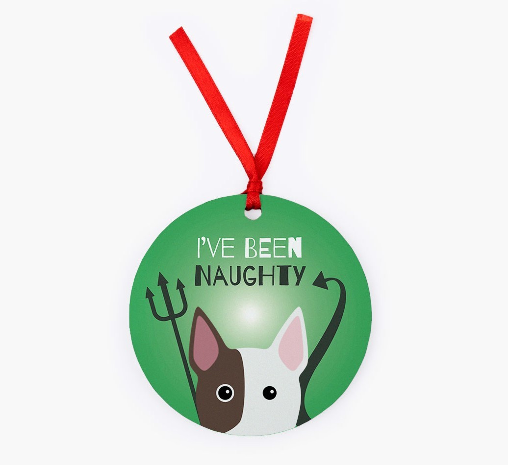 'I've Been Naughty' - {breedFullName} Christmas Decoration