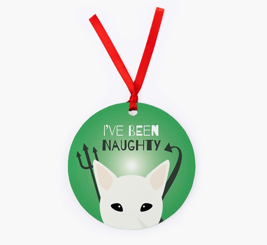 'I've Been Naughty' - {breedFullName} Christmas Decoration