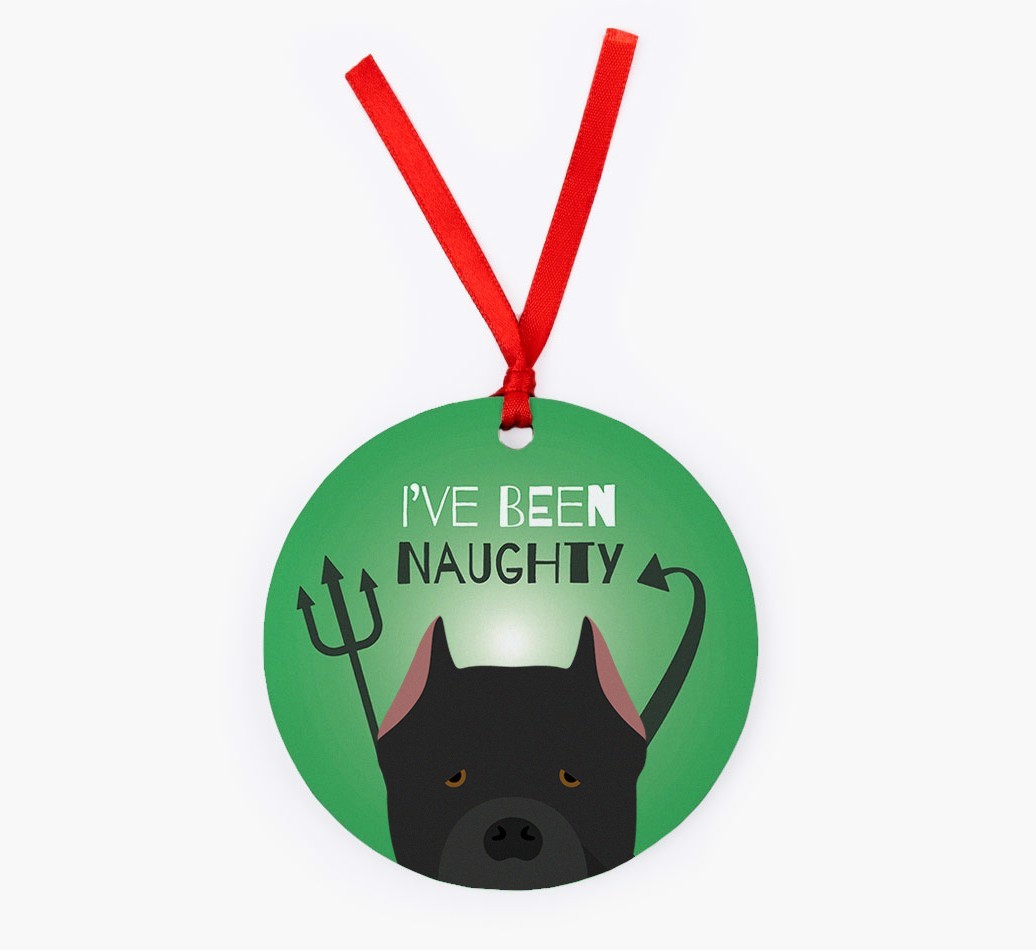 'I've Been Naughty' - {breedFullName} Christmas Decoration