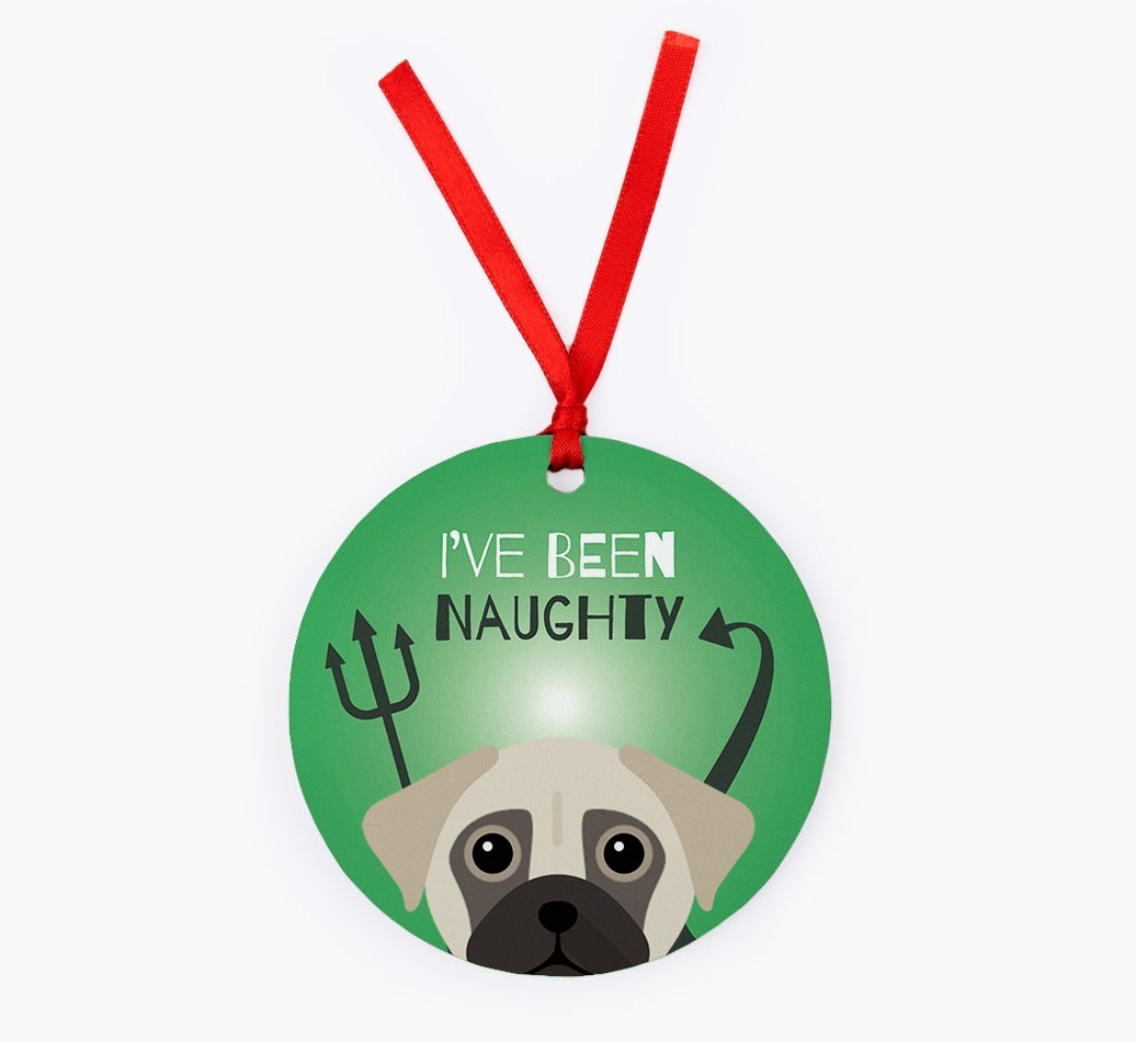 'I've Been Naughty' - {breedFullName} Christmas Decoration