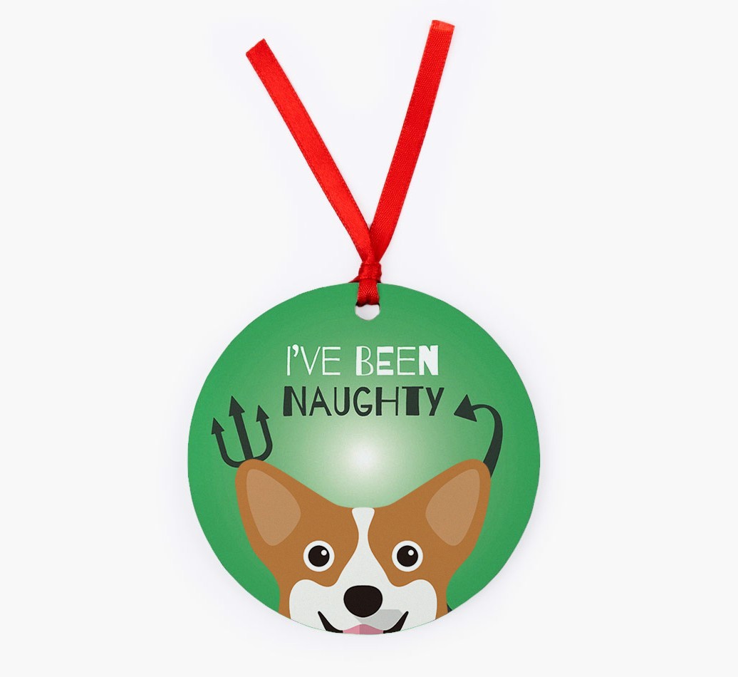 'I've Been Naughty' - {breedFullName} Christmas Decoration