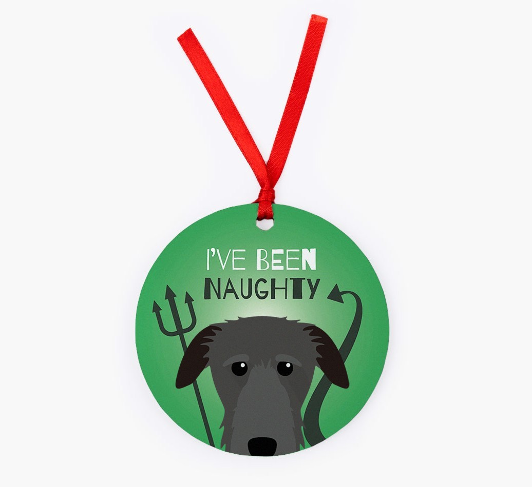 'I've Been Naughty' - {breedFullName} Christmas Decoration