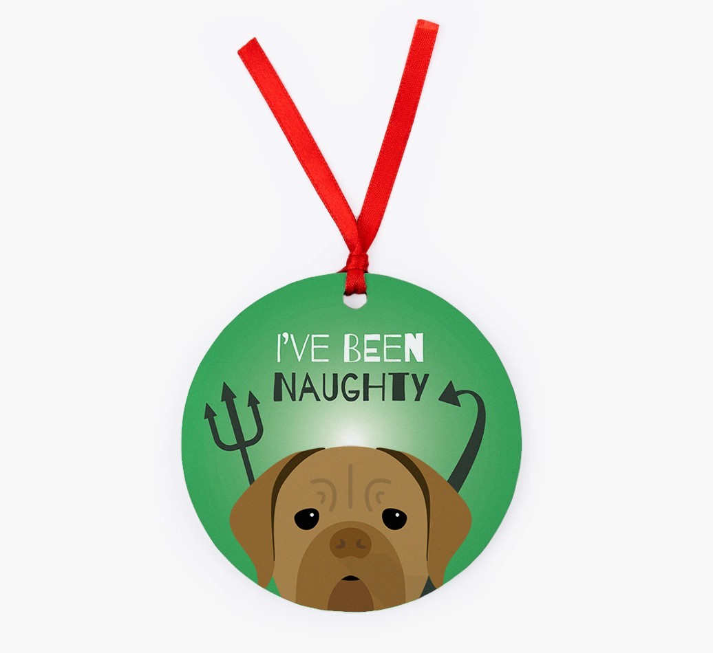 'I've Been Naughty' - {breedFullName} Christmas Decoration