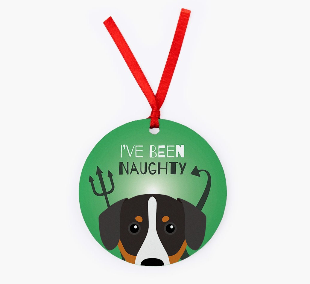 'I've Been Naughty' - {breedFullName} Christmas Decoration