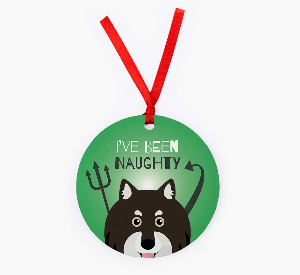 'I've Been Naughty' - {breedFullName} Christmas Decoration