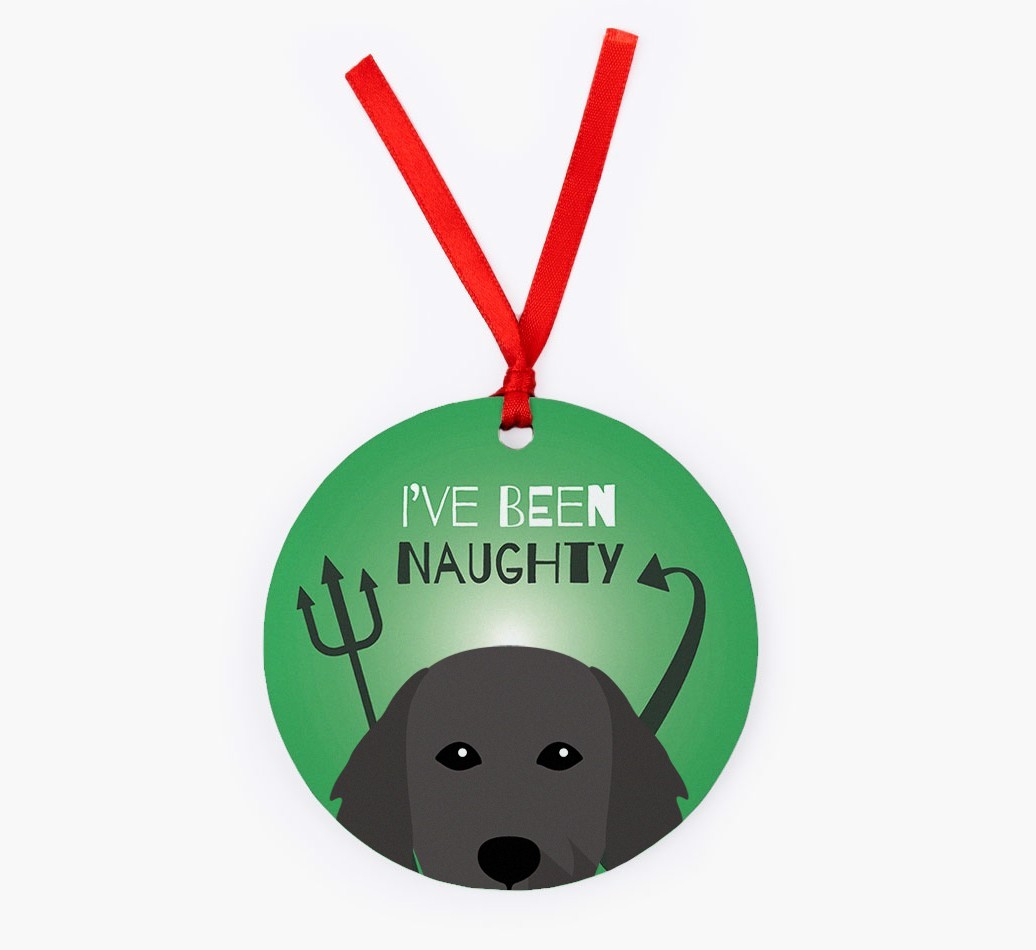 'I've Been Naughty' - {breedFullName} Christmas Decoration