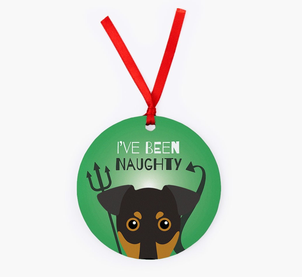 'I've Been Naughty' - {breedFullName} Christmas Decoration