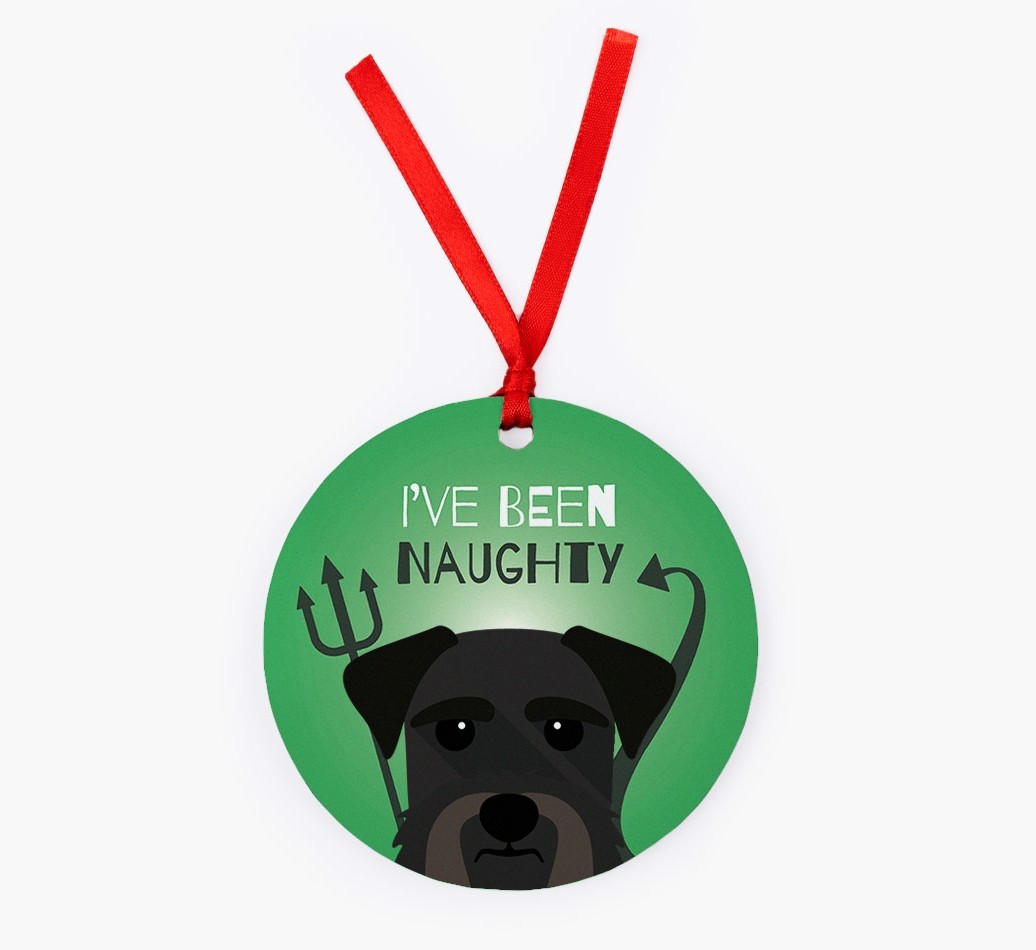 'I've Been Naughty' - {breedFullName} Christmas Decoration