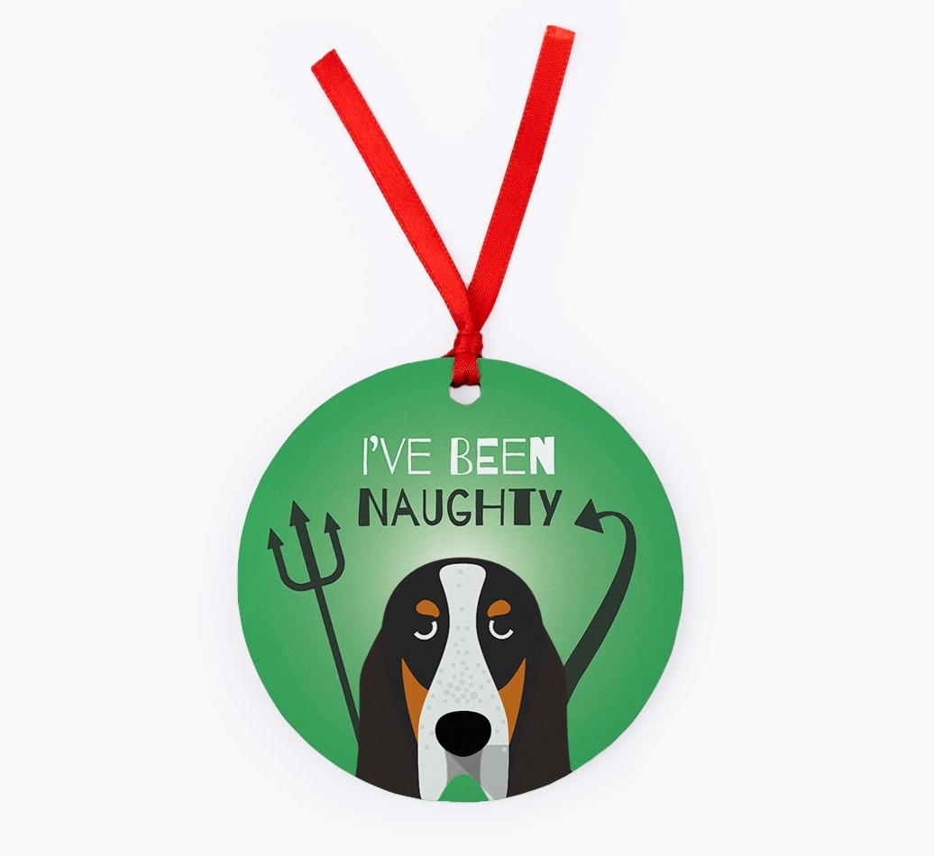 'I've Been Naughty' - {breedFullName} Christmas Decoration