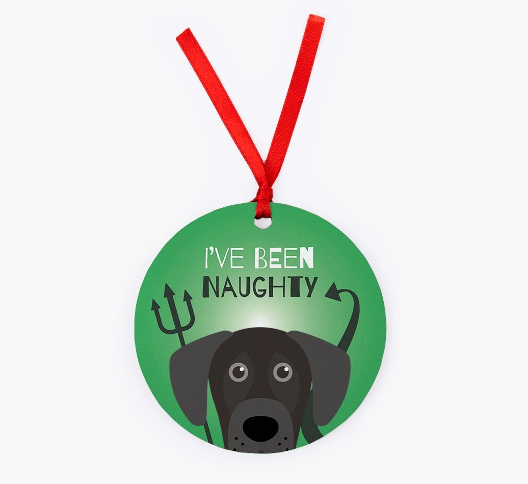 'I've Been Naughty' - {breedFullName} Christmas Decoration