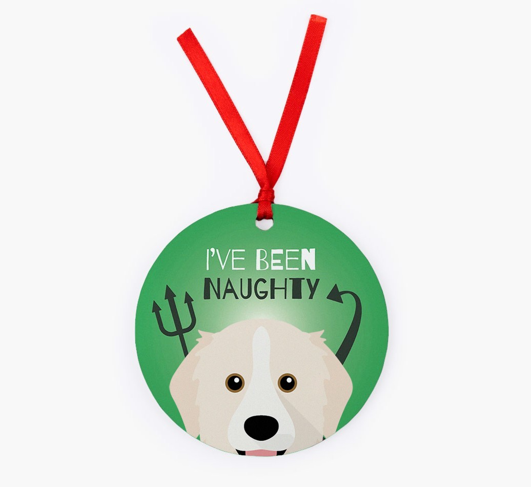 'I've Been Naughty' - {breedFullName} Christmas Decoration