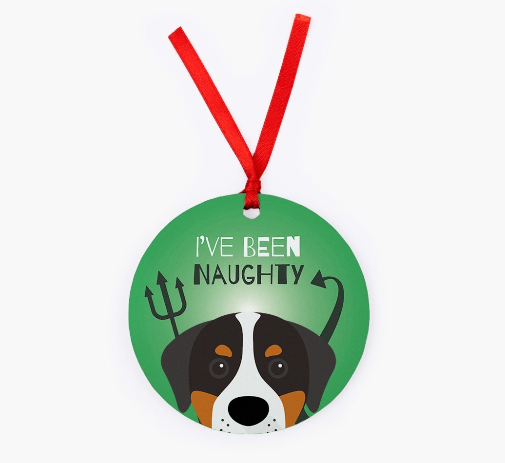 'I've Been Naughty' - {breedFullName} Christmas Decoration
