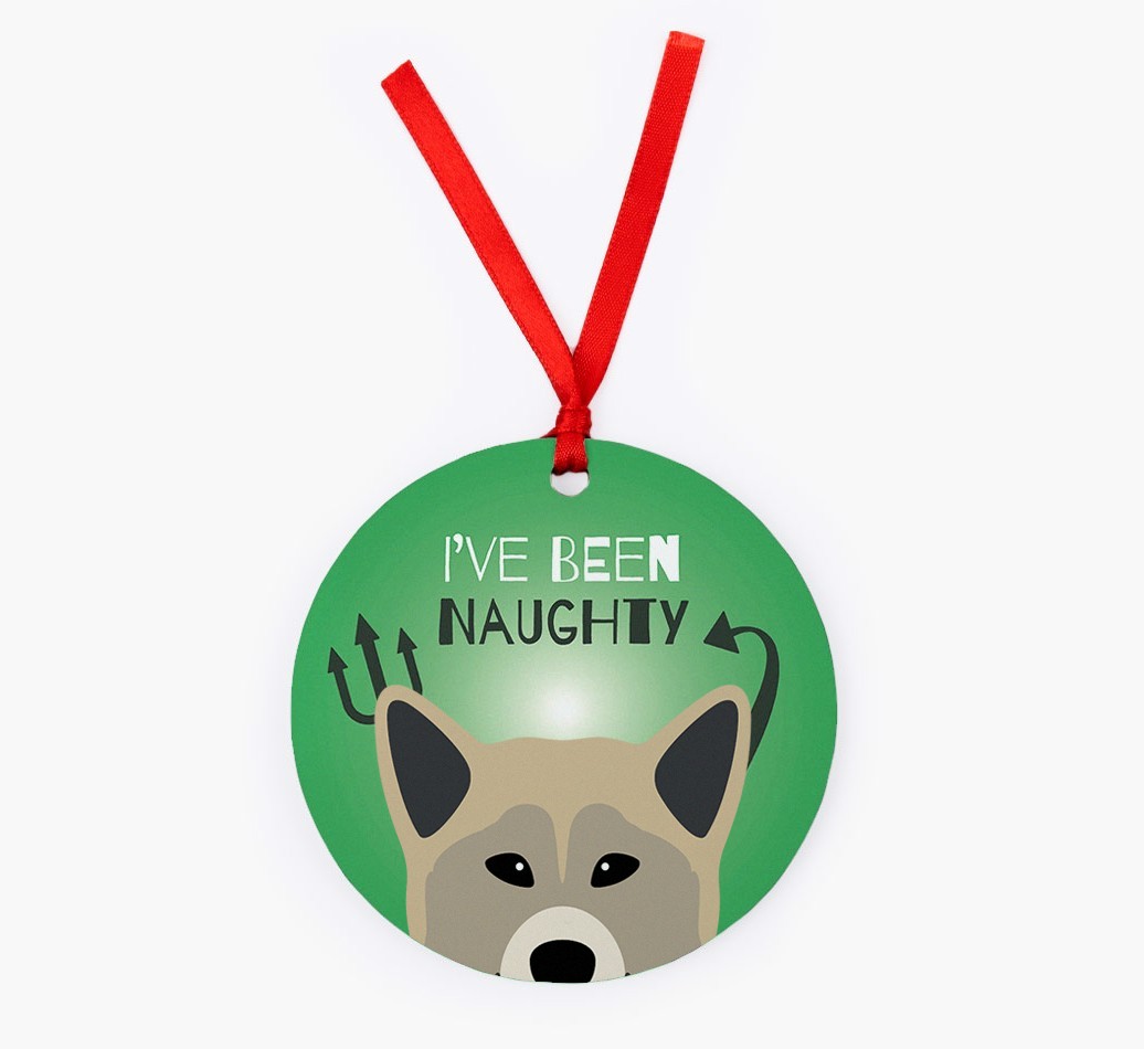 'I've Been Naughty' - {breedFullName} Christmas Decoration