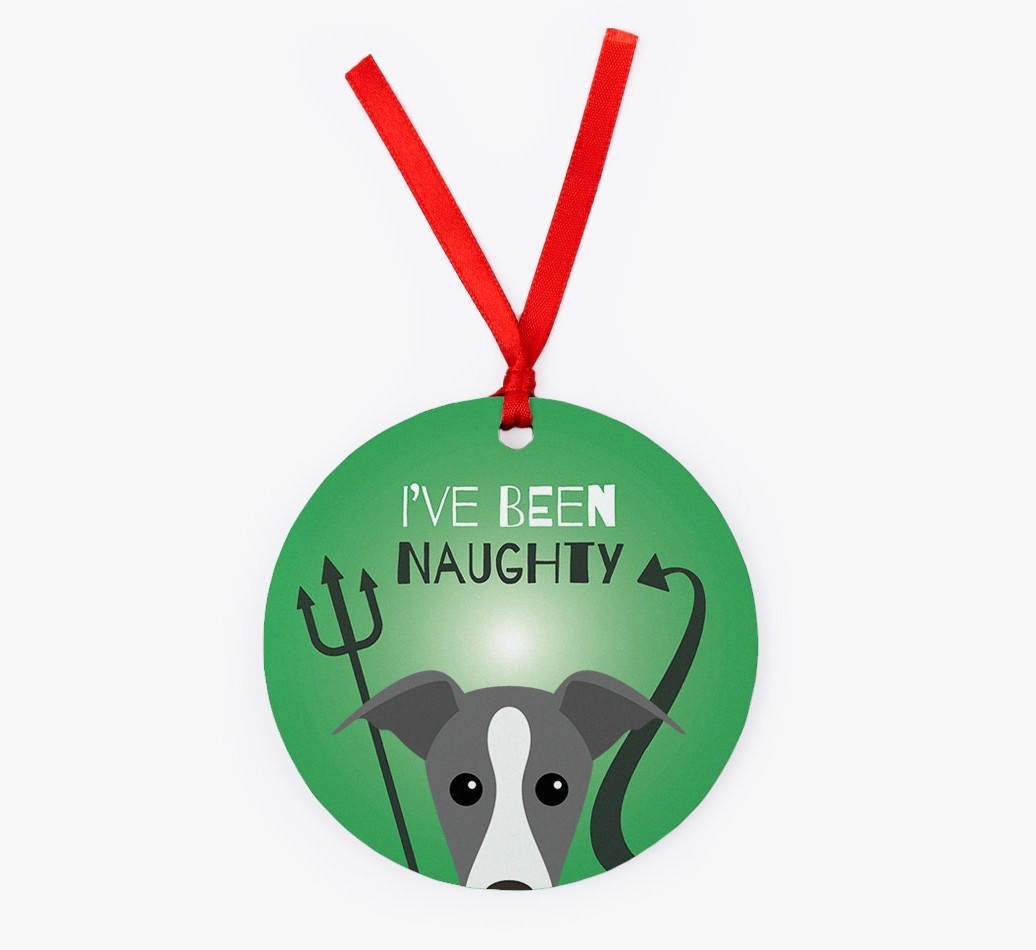 'I've Been Naughty' - {breedFullName} Christmas Decoration