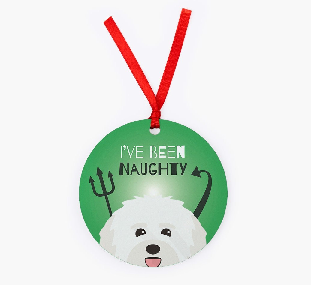 'I've Been Naughty' - {breedFullName} Christmas Decoration