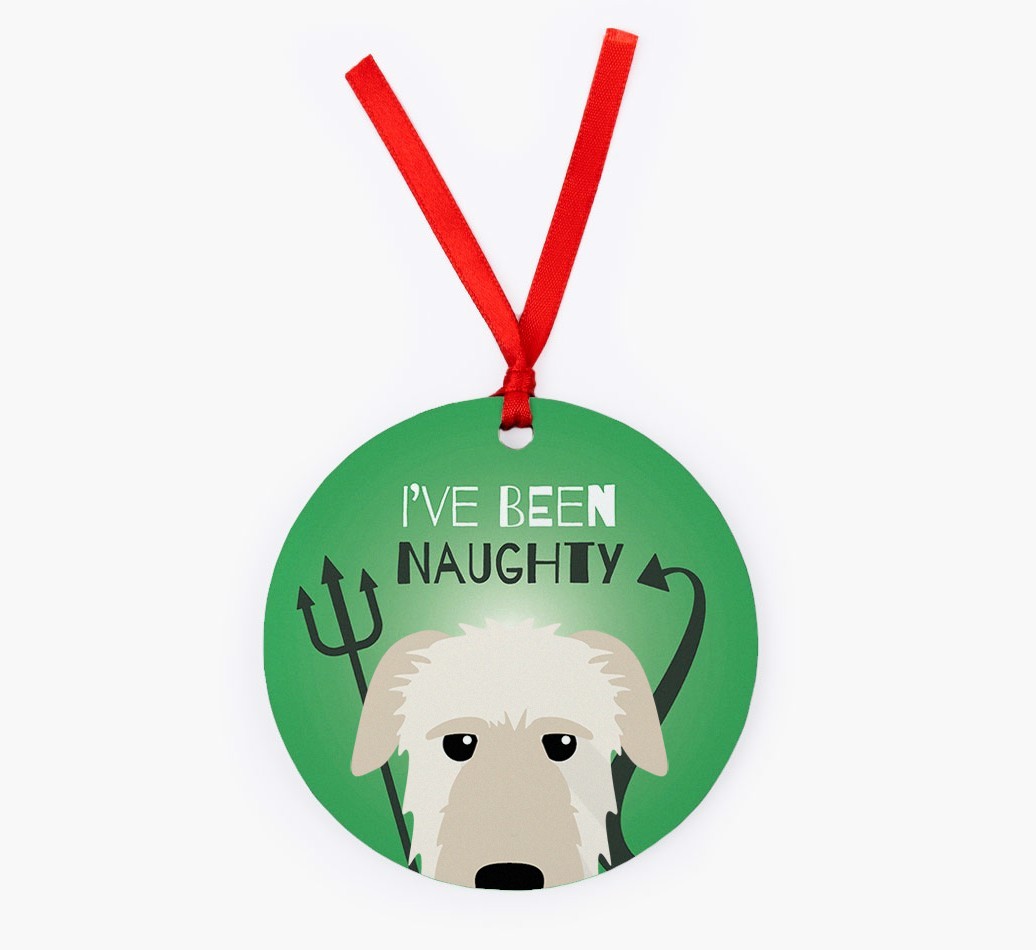 'I've Been Naughty' - {breedFullName} Christmas Decoration