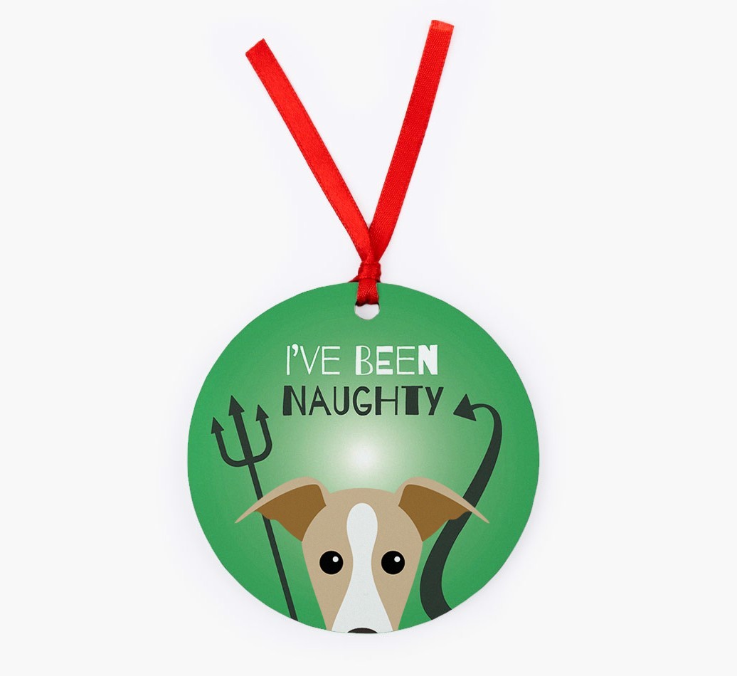 'I've Been Naughty' - {breedFullName} Christmas Decoration