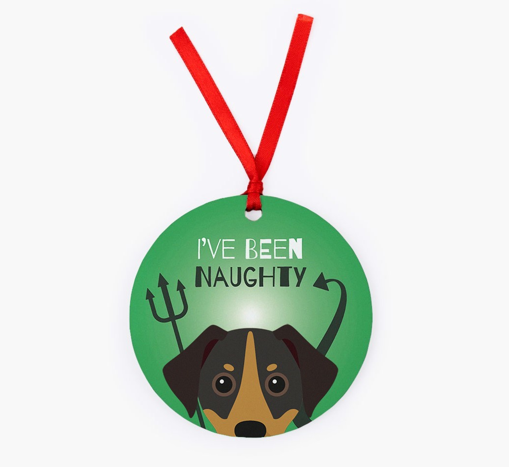 'I've Been Naughty' - {breedFullName} Christmas Decoration