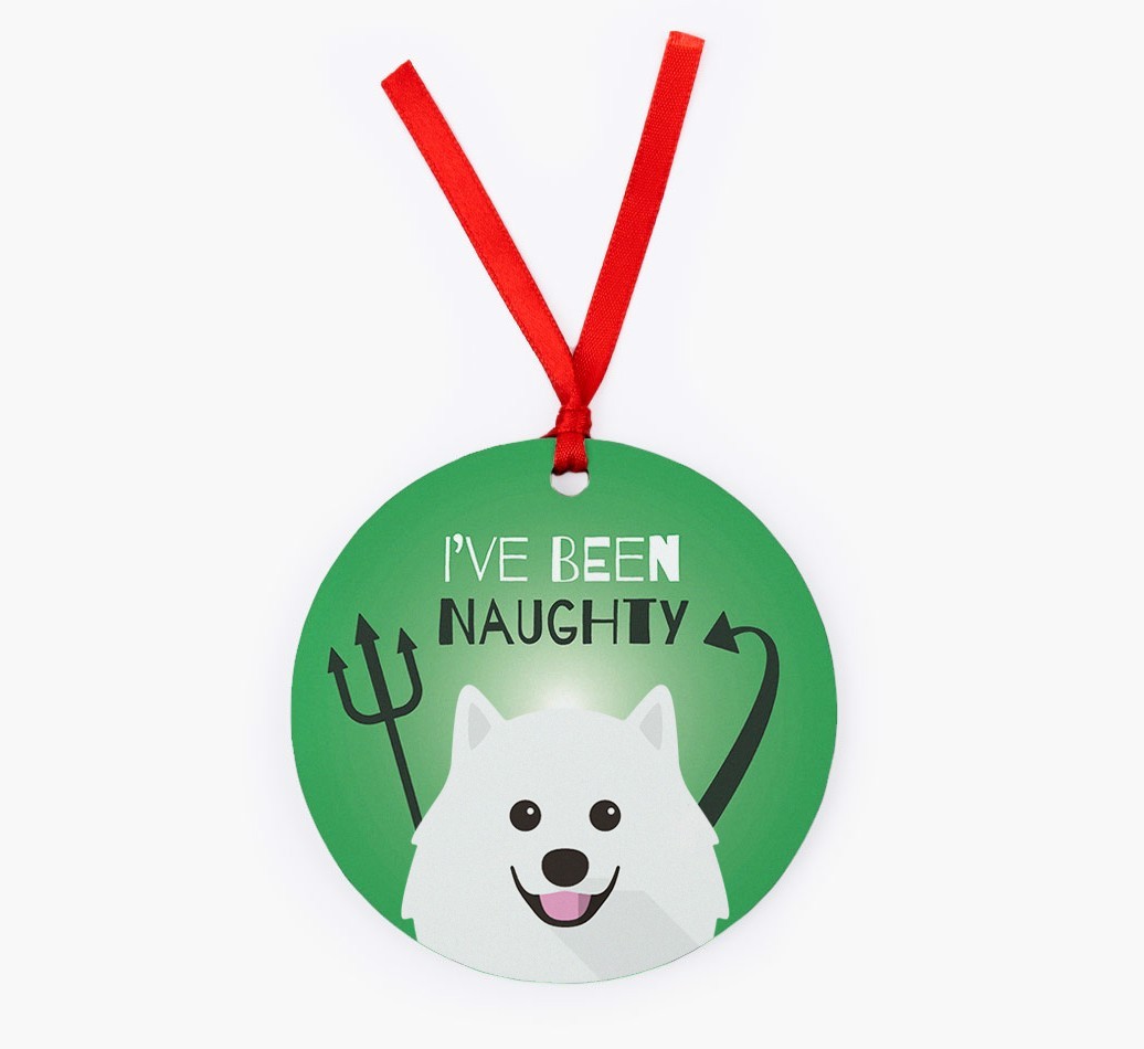 'I've Been Naughty' - {breedFullName} Christmas Decoration