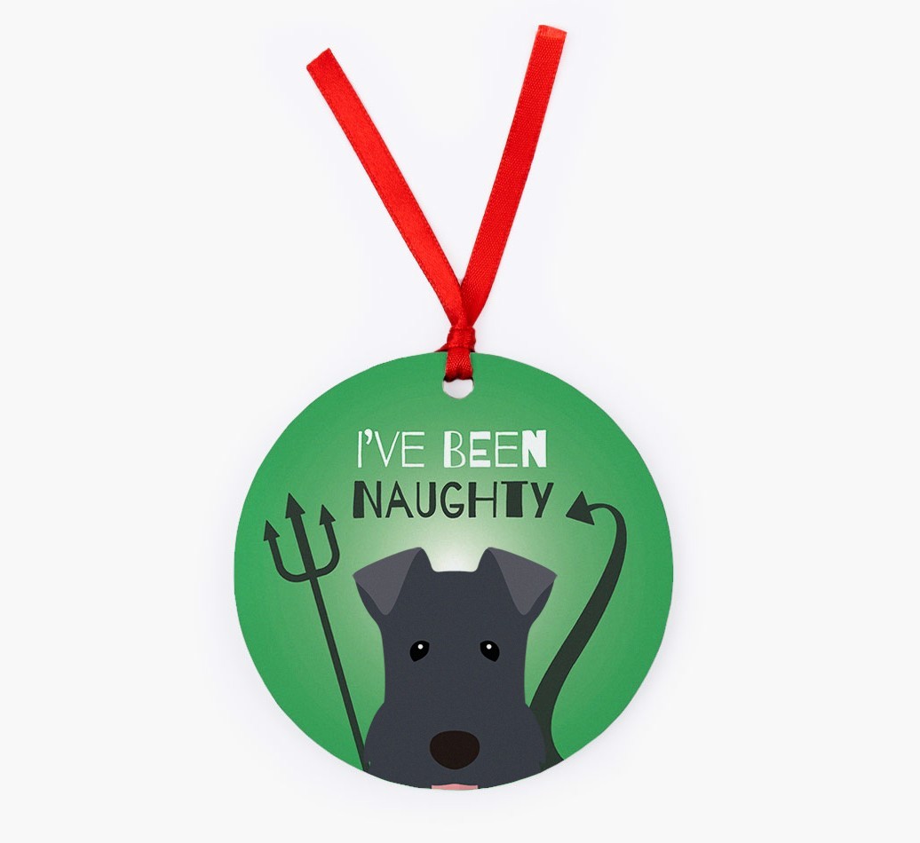 'I've Been Naughty' - {breedFullName} Christmas Decoration