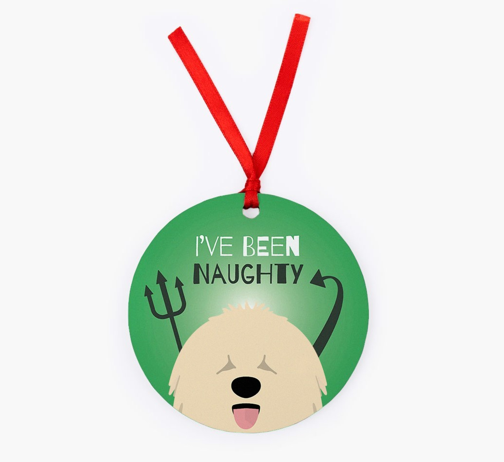 'I've Been Naughty' - {breedFullName} Christmas Decoration