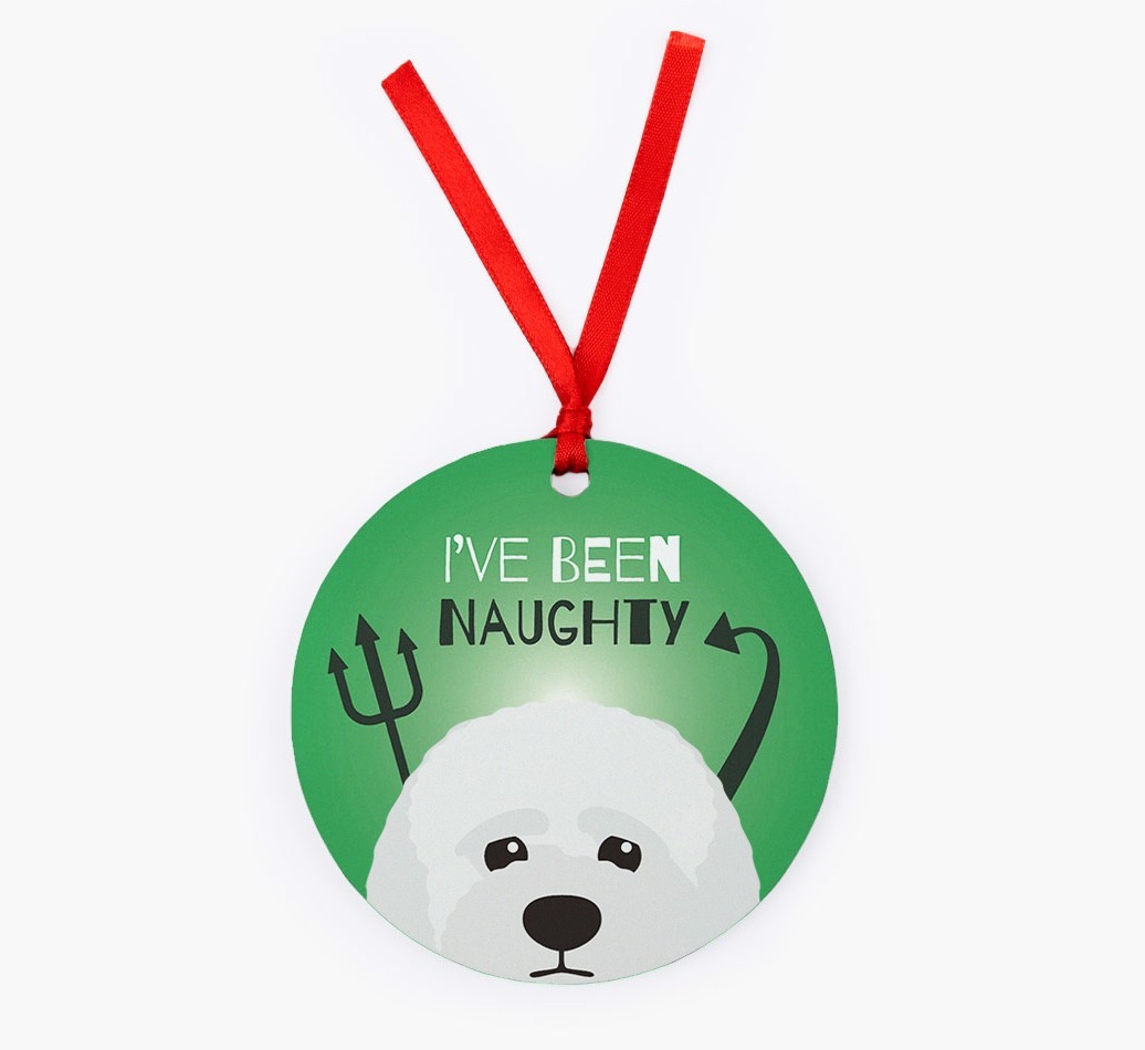 'I've Been Naughty' - {breedFullName} Christmas Decoration