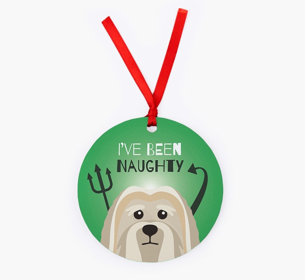 'I've Been Naughty' - {breedFullName} Christmas Decoration