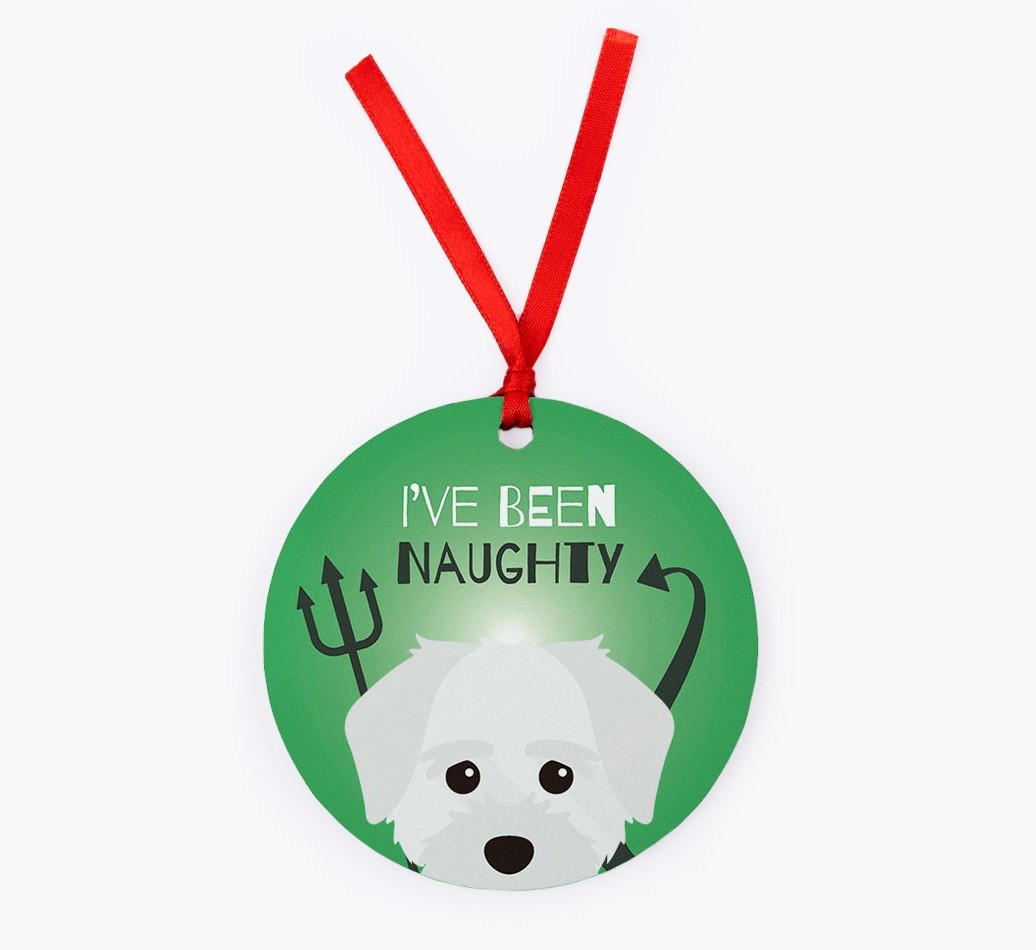 'I've Been Naughty' - {breedFullName} Christmas Decoration
