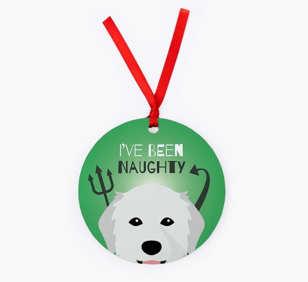 'I've Been Naughty' - {breedFullName} Christmas Decoration