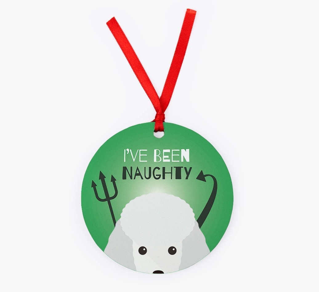 'I've Been Naughty' - {breedFullName} Christmas Decoration